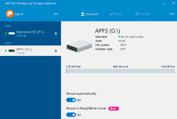 Système de fichiers APFS