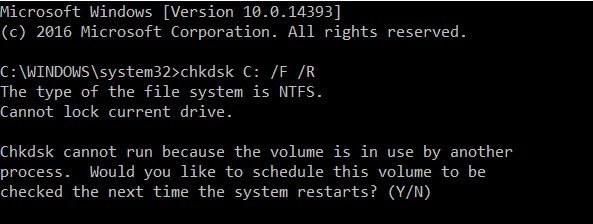CHKDSK -- utilitaire intégré pour réparer les erreurs du disque dur