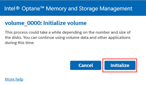 Création de RAID avec Intel Rapid Storage Technology