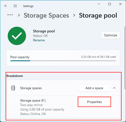 Comment supprimer un espace de stockage dans Windows 11