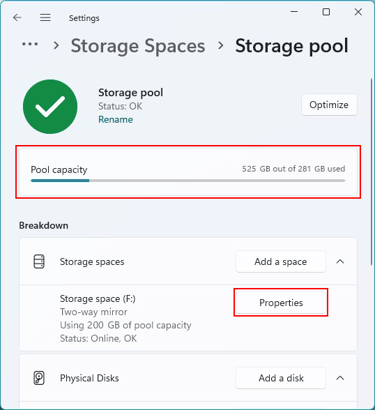 Comment créer un espace de stockage dans Windows 11