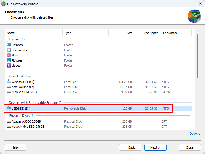 Comment récupérer des données supprimées d'un disque dur externe