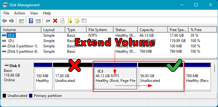 Comment agrandir un disque dans Windows 11