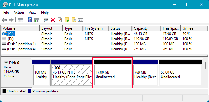 Comment étendre un volume sous Windows 11