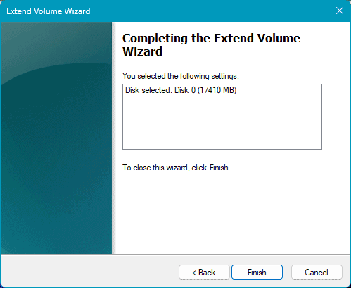Comment étendre un volume sous Windows 11