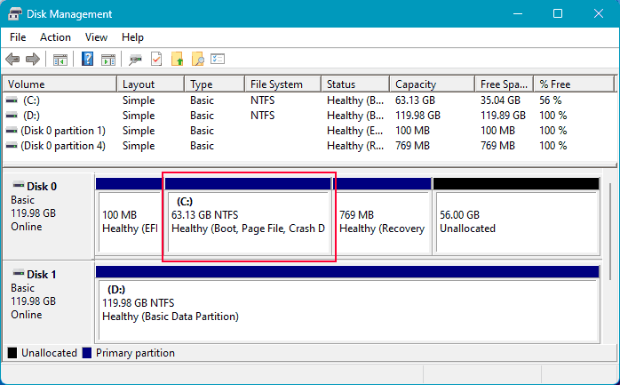 Comment étendre un volume sous Windows 11