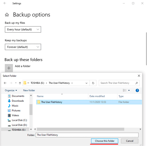 Utilisation, configuration et récupération de fichiers à l'aide de la fonctionnalité « Historique des fichiers » dans Windows 10 Utilisation, configuration et récupération de fichiers à l'aide de la fonctionnalité « Historique des fichiers » dans Windows 10