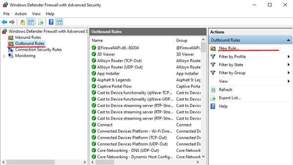How can I setup and shutdown Windows Firewall