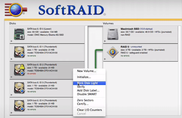 Création d’un RAID logiciel sous macOS