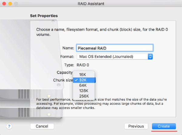 Créer un RAID logiciel sous macOS