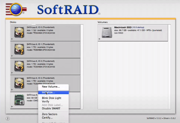 Créer un RAID logiciel sous macOS