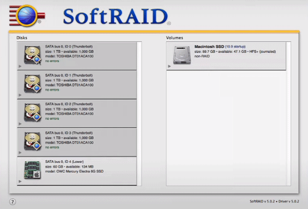 Créer un RAID logiciel sous macOS