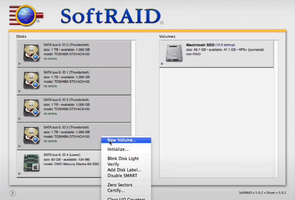 Créer un RAID logiciel sous macOS