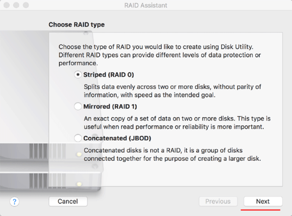 Créer un RAID logiciel sous macOS