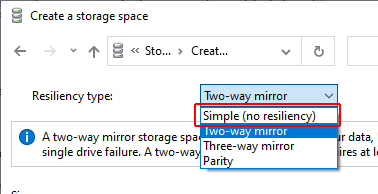 Simple (sans résilience)