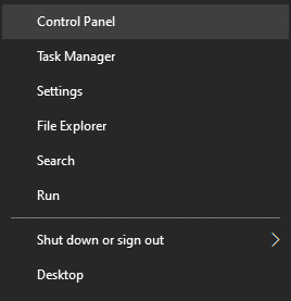 Control Panel Control Panel