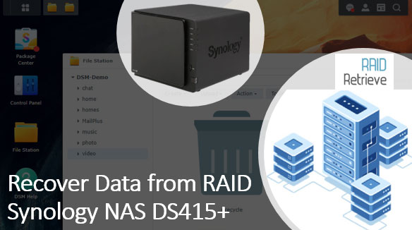 Récupération de données à partir du NAS Synology DS415+ en RAID