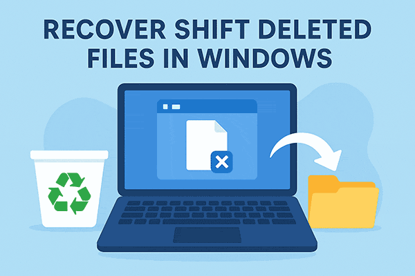 Comment récupérer des fichiers supprimés définitivement (Shift+Suppr) sous Windows