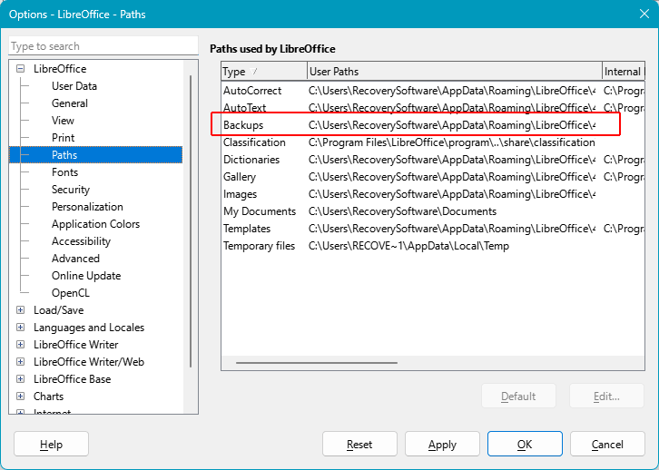 Où LibreOffice Stocke les Fichiers Temporaires et les Copies de Sauvegarde