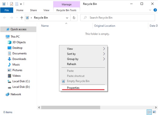 How to restore files and folders after deleting them to Recycle Bin and cleaning it out