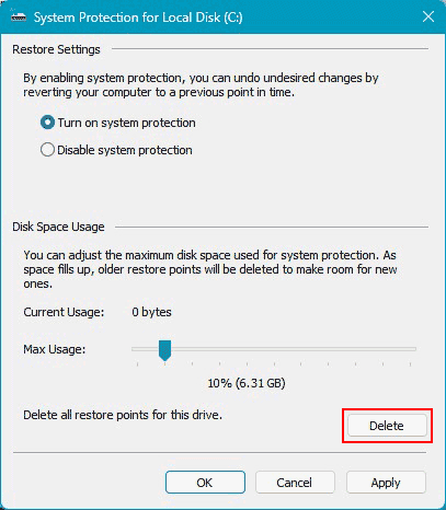 Visualisation des Points de Restauration sous Windows 11