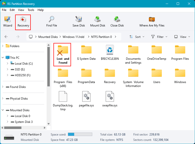 Récupération de fichiers supprimés sur une machine virtuelle Parallels Récupération de fichiers supprimés sur une machine virtuelle Parallels