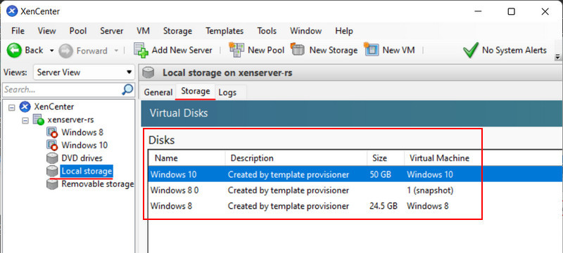 Où XenServer stocke-t-il les fichiers des machines virtuelles