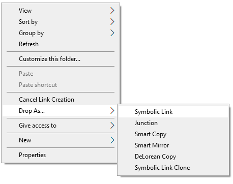 Utilisation de liens symboliques et physiques dans Windows