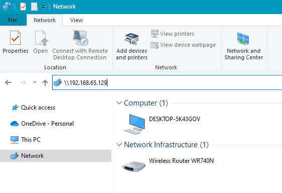 Connexion d'un NAS à Windows