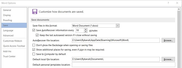 Comment récupérer des documents Microsoft Word non enregistrés