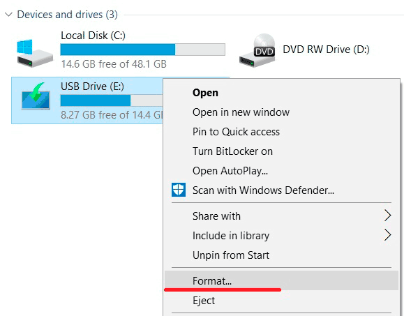 Création d'une clé USB bootable Windows 10