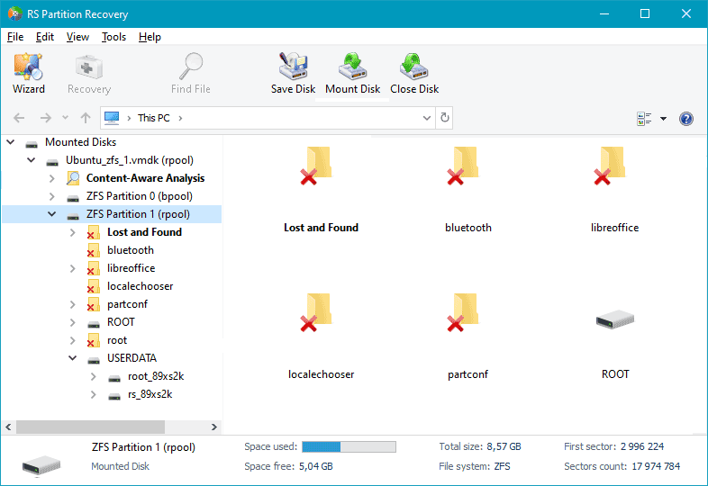 Extraire des fichiers et des dossiers à partir de VMWare VMDK-?????