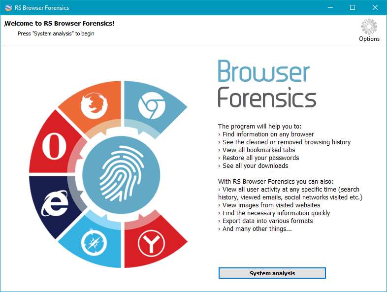 RS Browser Forensics: analyse informatique