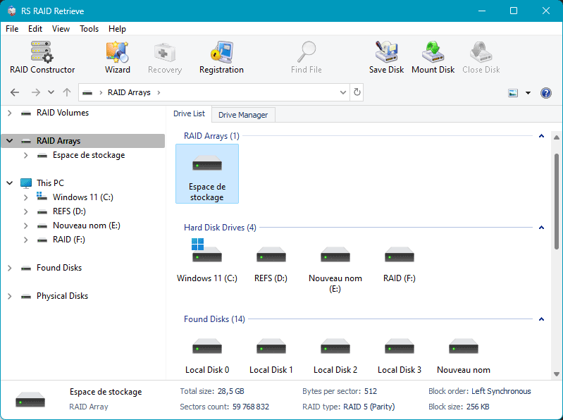 Configurer un array RAID 0, 1 sous Windows