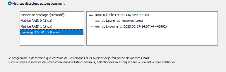 RS RAID Retrieve - Détection automatique de RAID