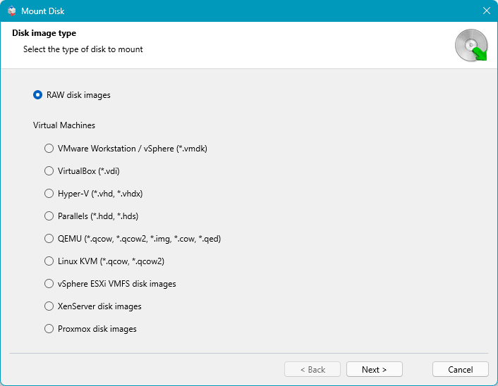 RS RAID Retrieve - Machines virtuelles prises en charge RS RAID Retrieve - Machines virtuelles prises en charge